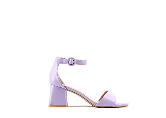 Sandalia Tacón Ancho Bajo Abierto